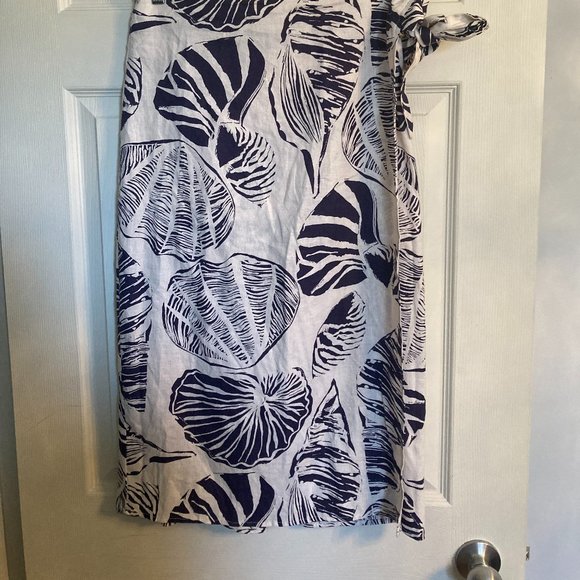 Nicole Miller Linen Wrap Dress - NWT - Picture 2 of 15